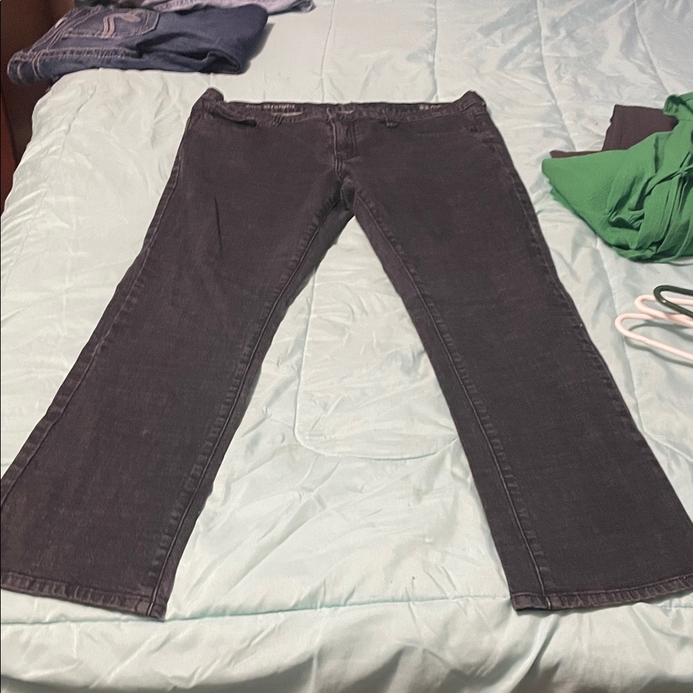 jcpenney Women's Straight Leg Jeans in Dark Gray